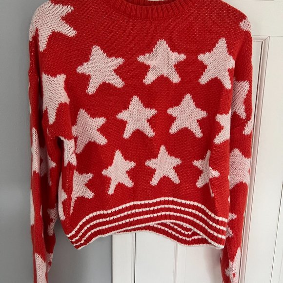 ASOS Sweater In Star Pattern - Size US 4 - Picture 5 of 5